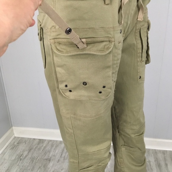 Zinc Utility Pants Khaki Green 7 Women’s Pockets - Picture 13 of 16